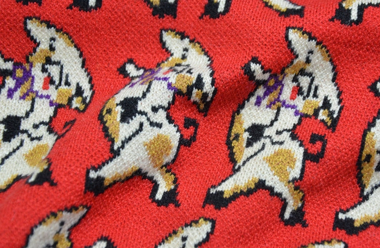 Red Happy Pigs Sweater