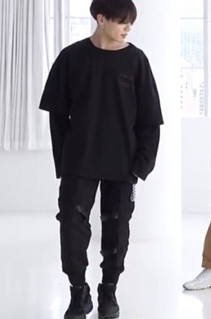 Black Harem Cargo Pants With Buckle Strap