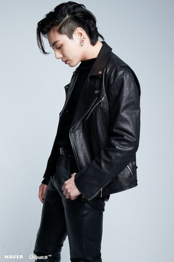 Black Oblique Zipper Punk Jacket