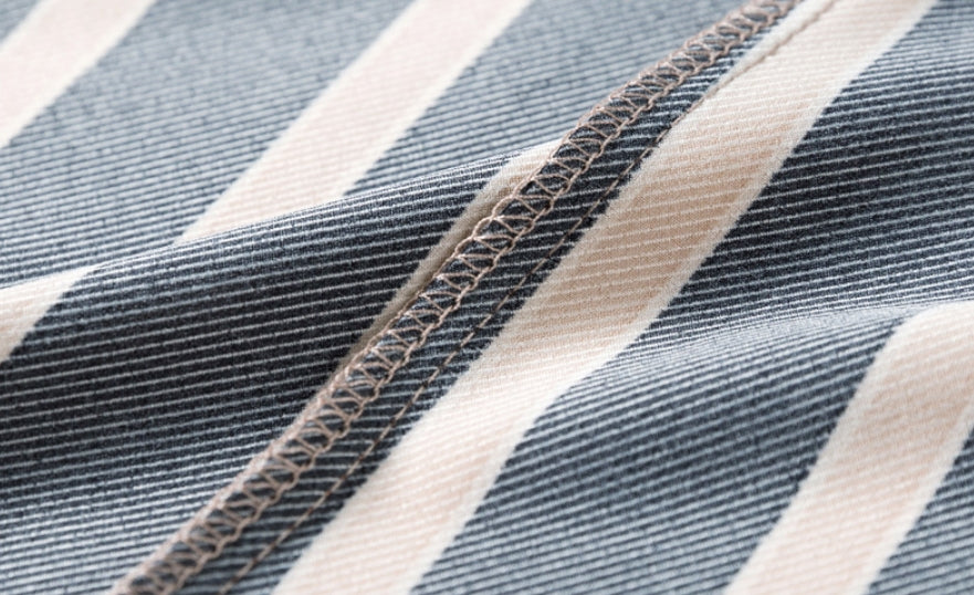 Striped Button-down Polo Shirt