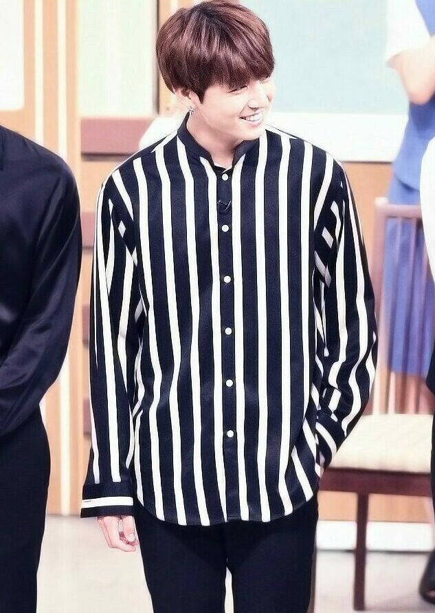 Striped Button-down Polo Shirt