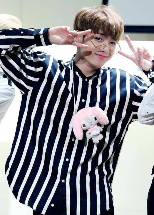Striped Button-down Polo Shirt