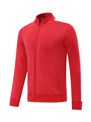 Red Jacket And Pants Track Suit Set