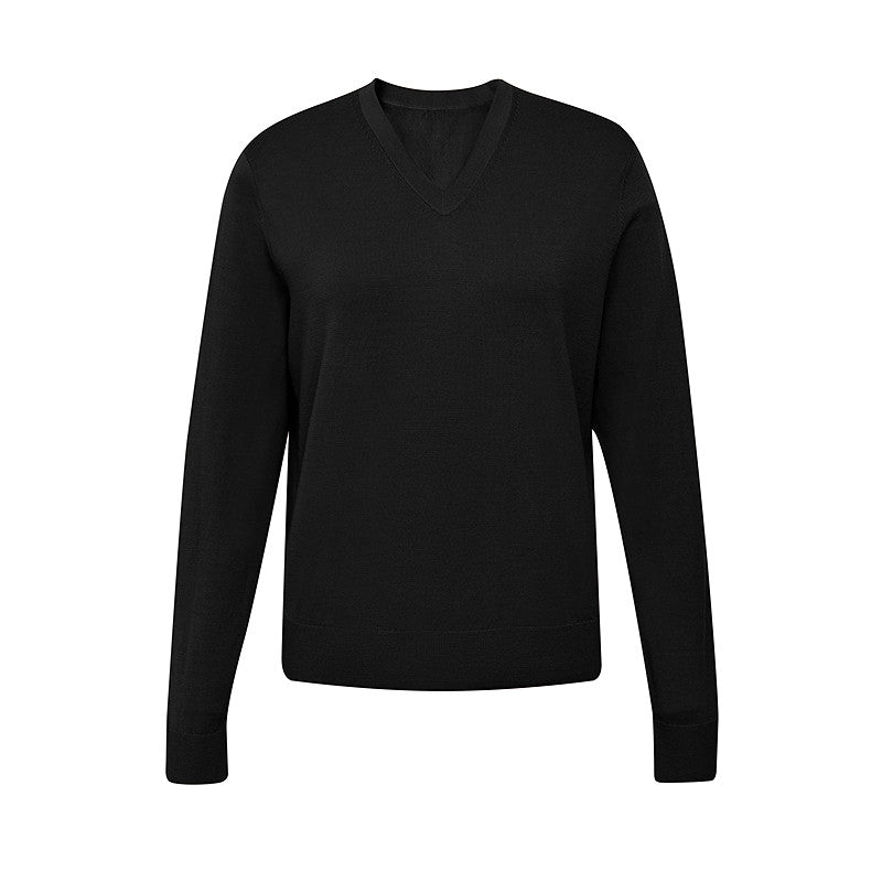 Brown Classic V Neck Knit Sweater