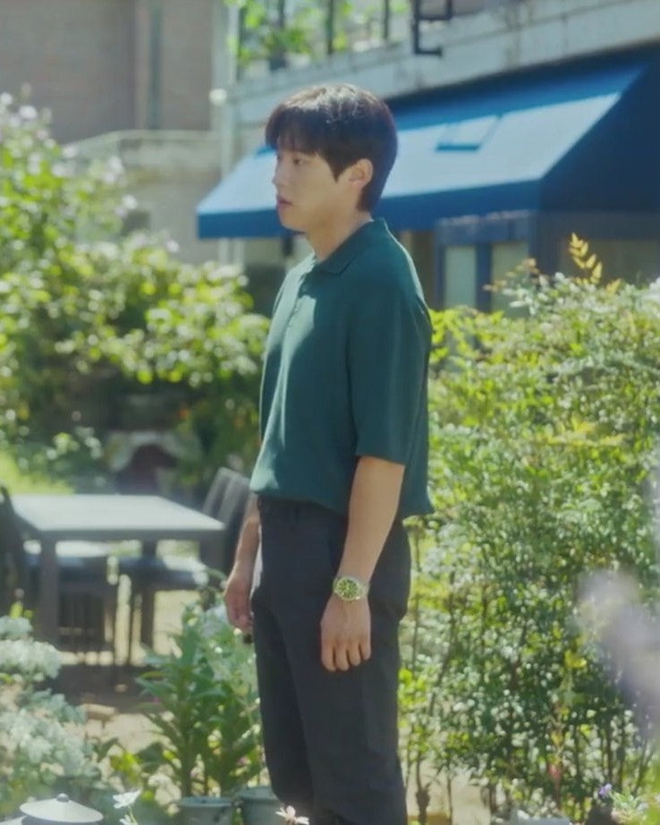Dark Green Short Sleeves Polo Shirt