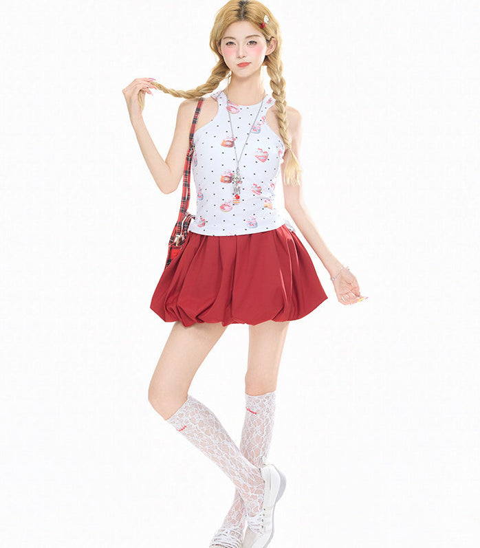 Kitty Cat Halter Crop Top