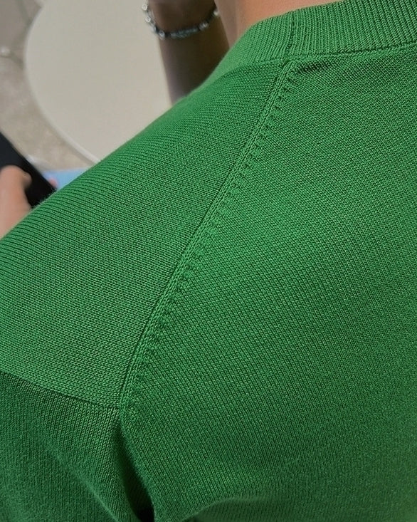 Knit Short Sleeve Casual T-Shirt