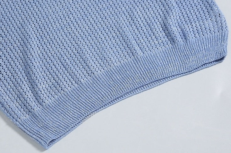 Knit Short Sleeve Polo Shirt