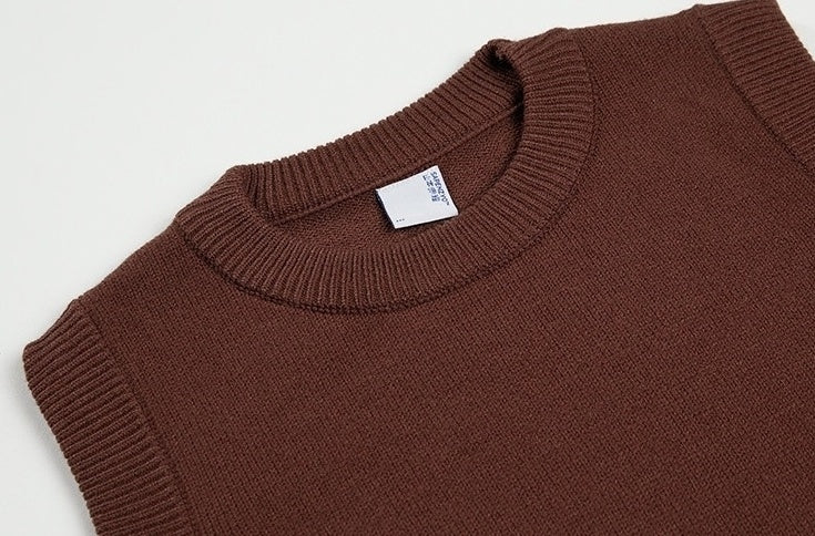 Knit Sweater Vest Casual Outerwear