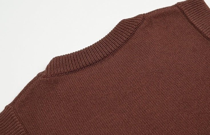 Knit Sweater Vest Casual Outerwear
