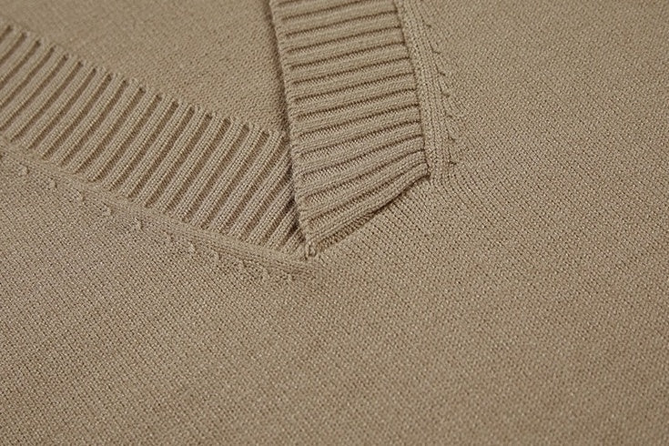 Knitted Vest Casual Trendy Vneck Sweater