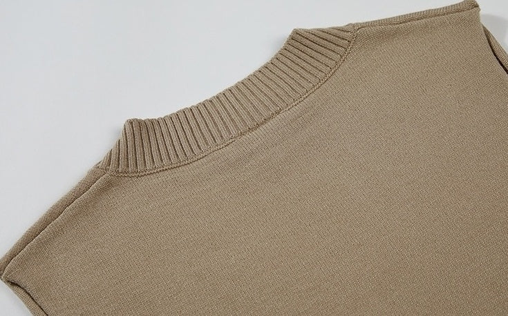 Knitted Vest Casual Trendy Vneck Sweater