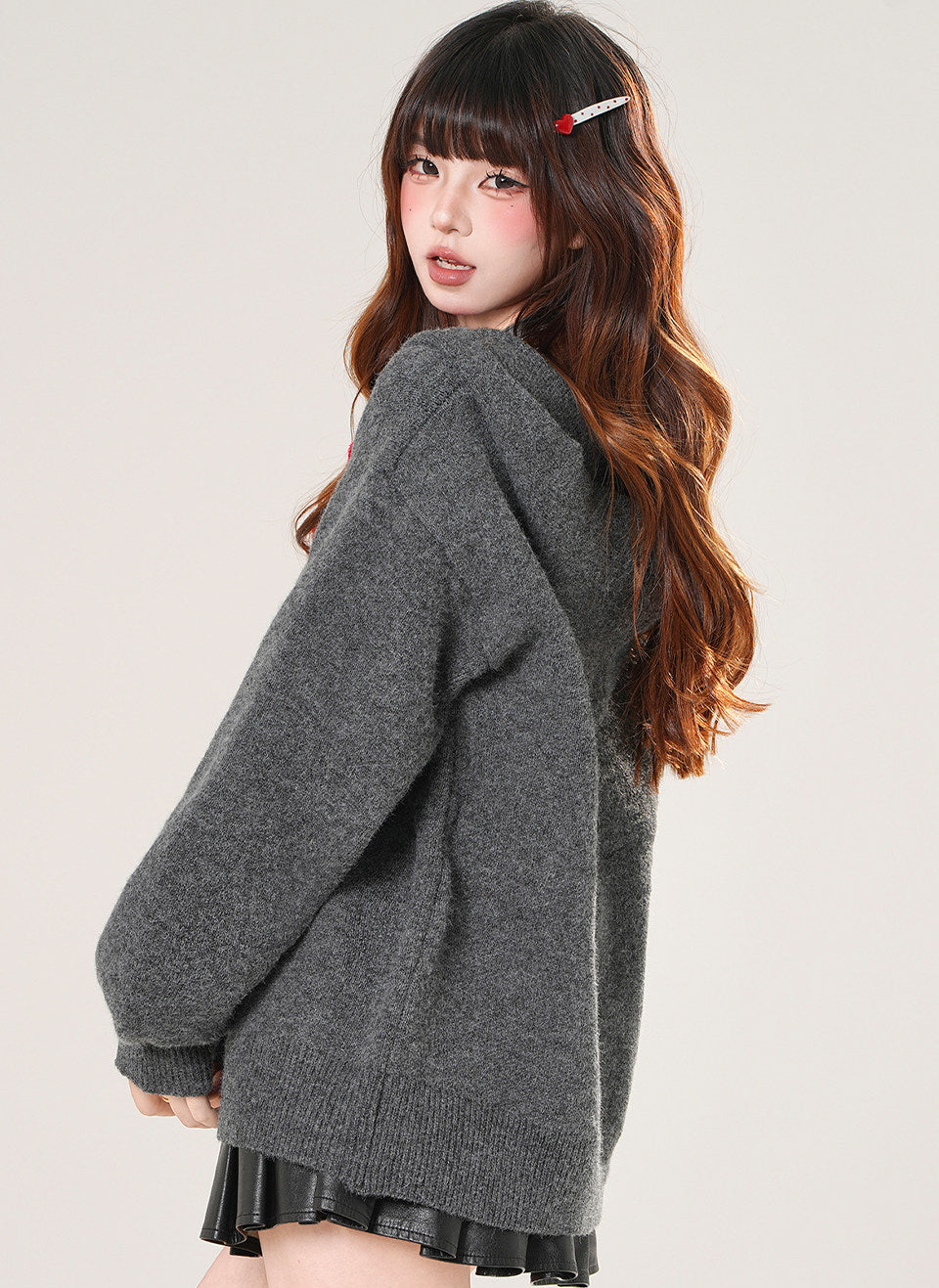 Korean Relaxed Hooded Sweater