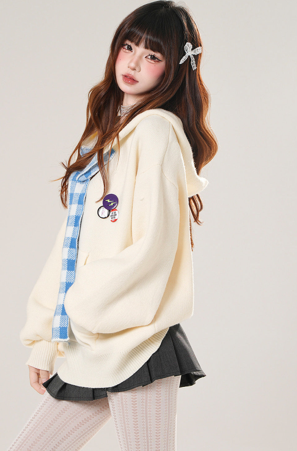 Korean Relaxed Hooded Sweater