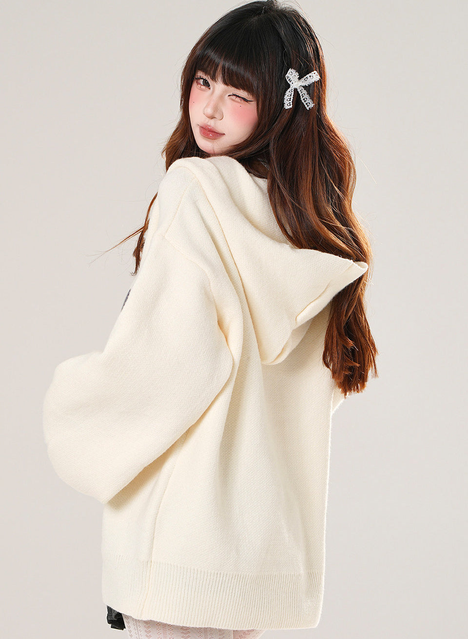 Korean Relaxed Hooded Sweater