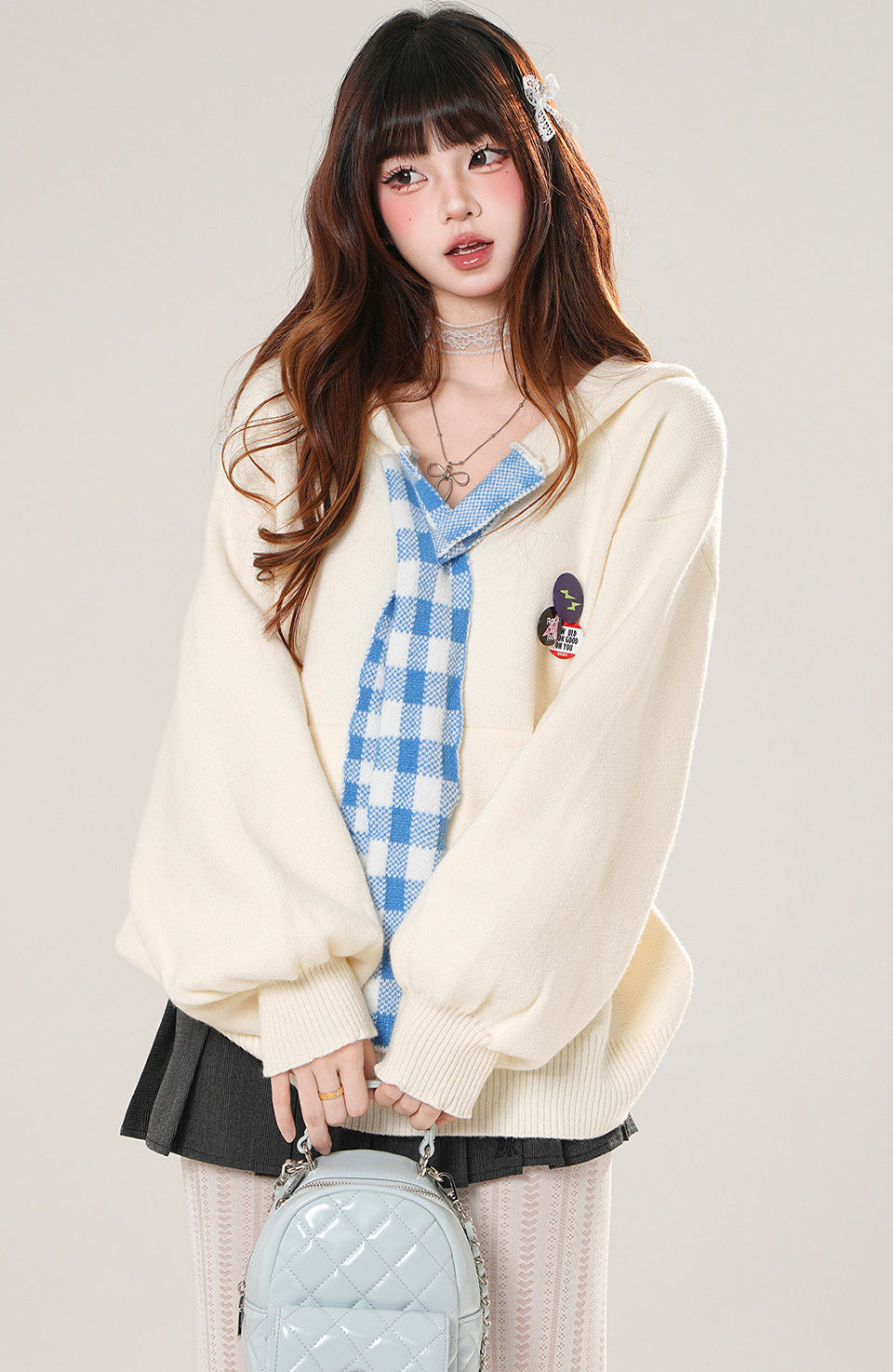 Korean Relaxed Hooded Sweater