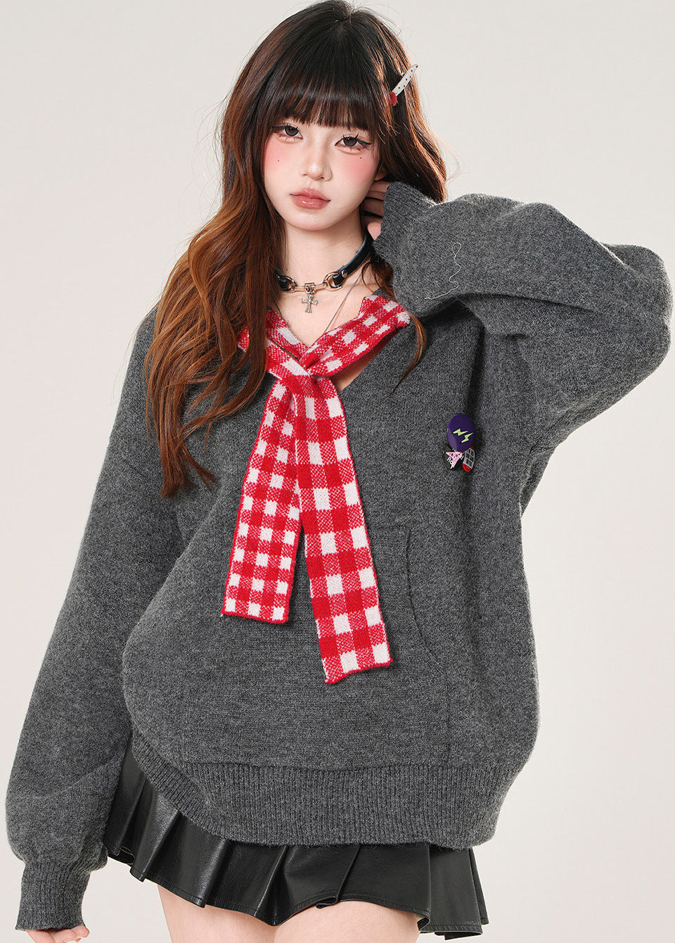 Korean Relaxed Hooded Sweater