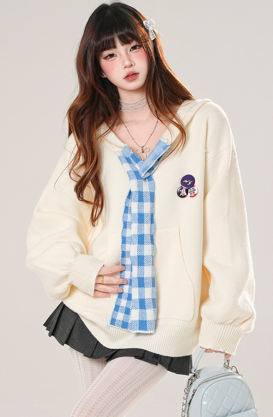 Korean Relaxed Hooded Sweater