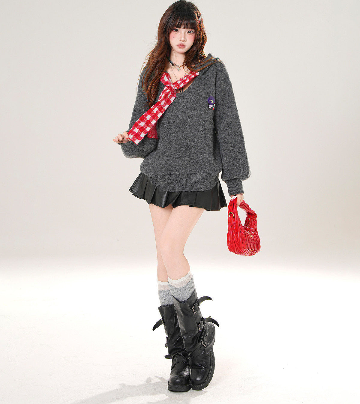 Korean Relaxed Hooded Sweater