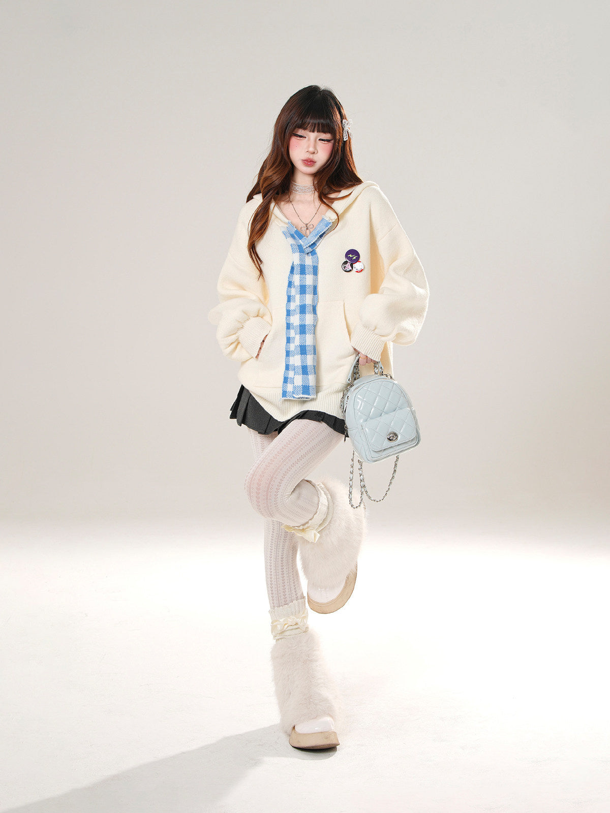 Korean Relaxed Hooded Sweater
