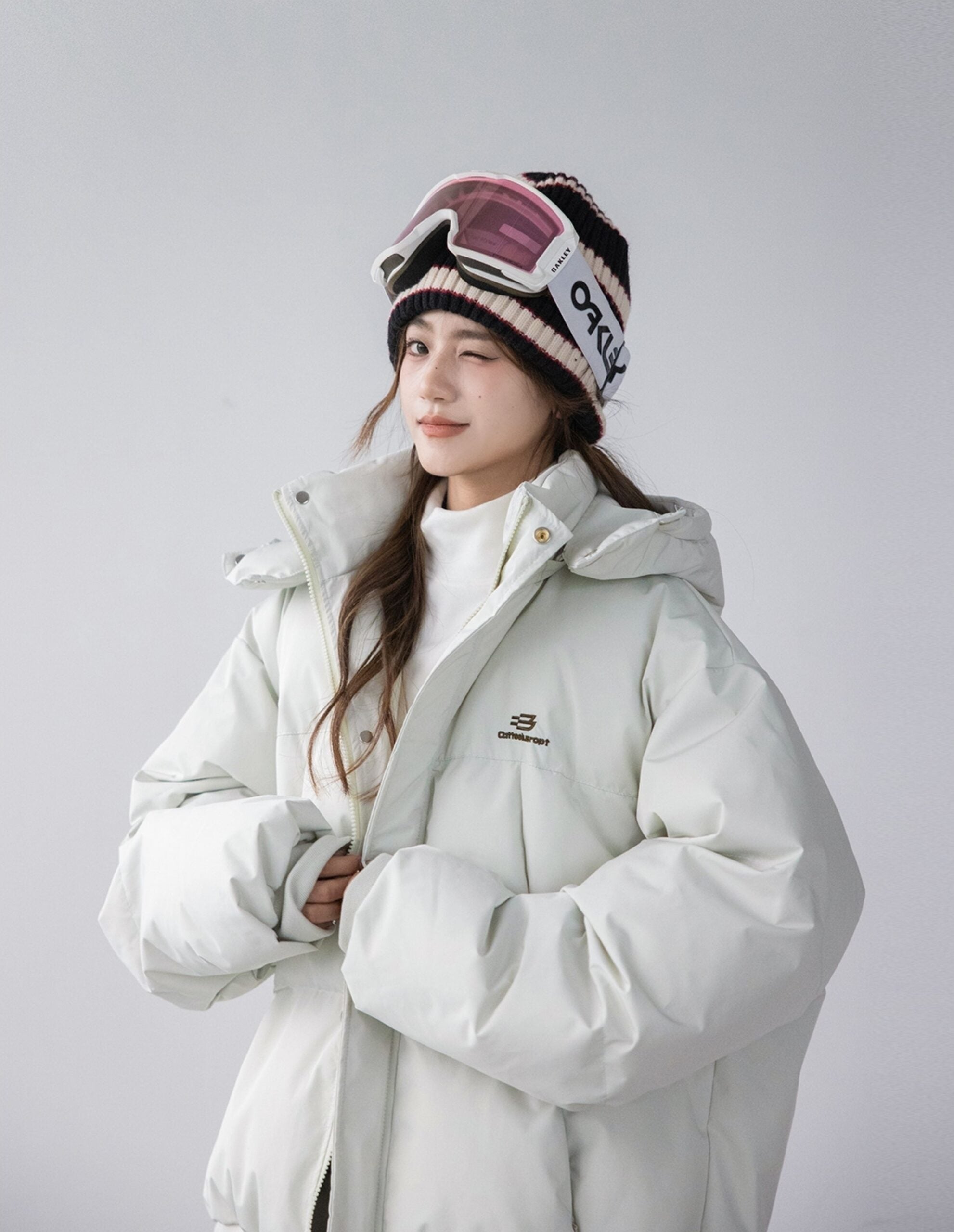 Korean Style Hooded Puffer Jacket Outerwear