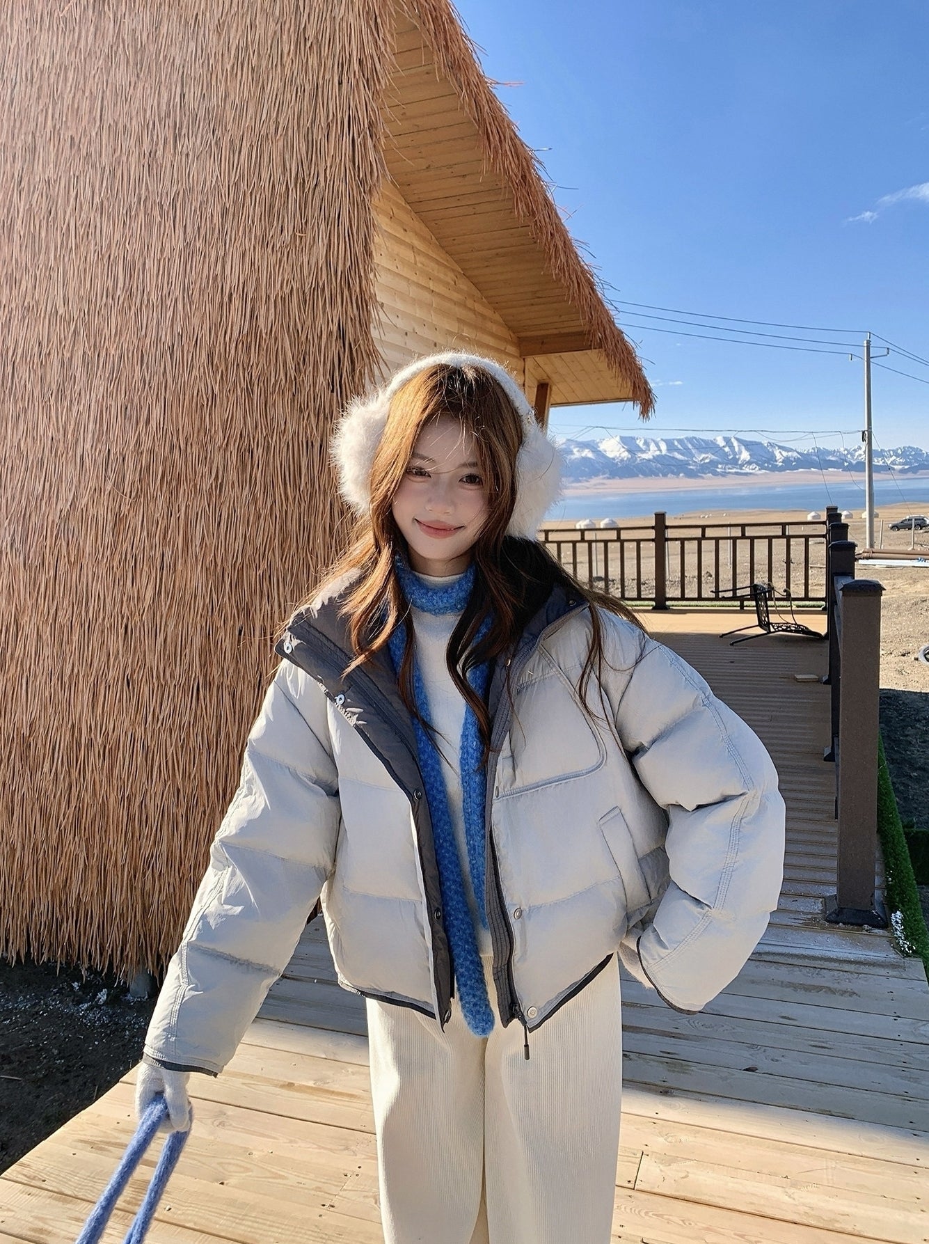 Korean Style Hooded Warm Puffer Jacket