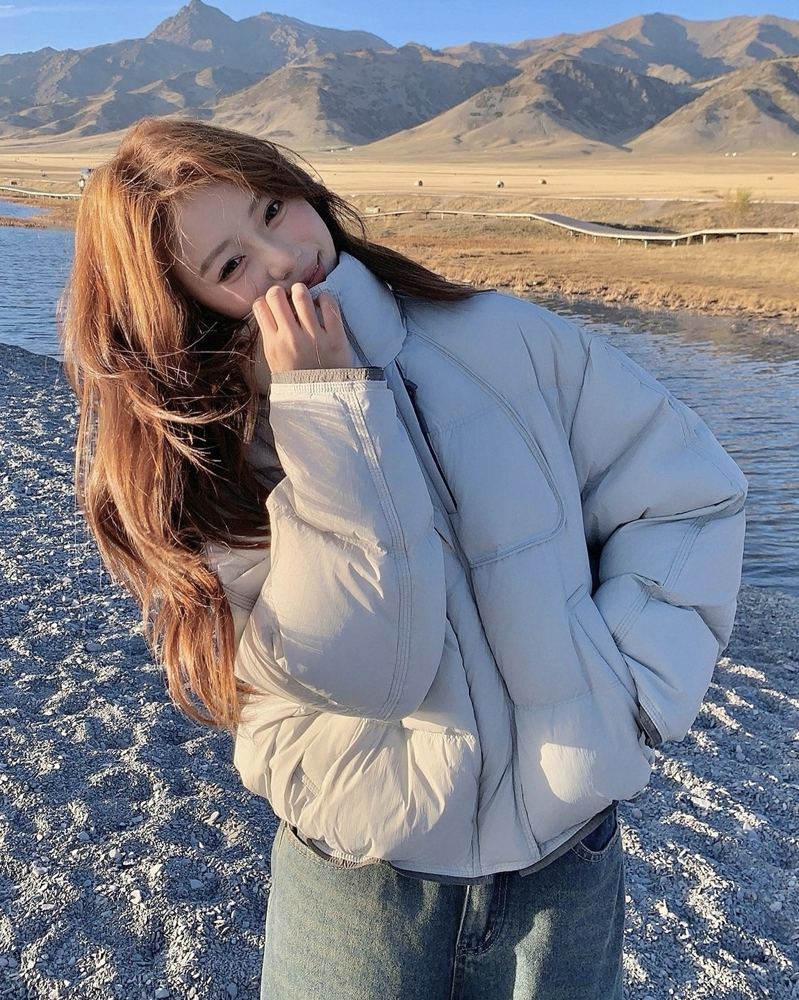 Korean Style Hooded Warm Puffer Jacket