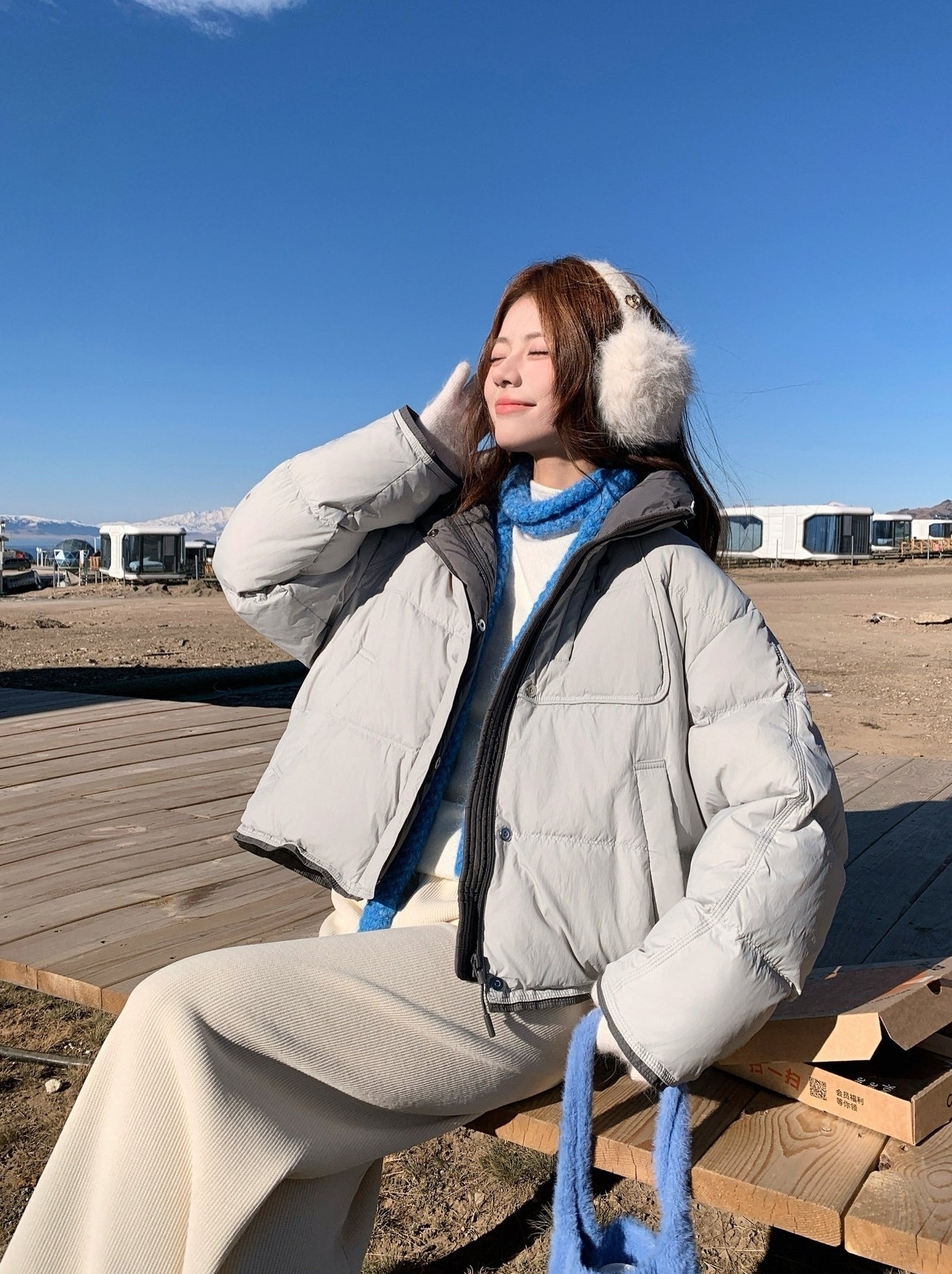 Korean Style Hooded Warm Puffer Jacket
