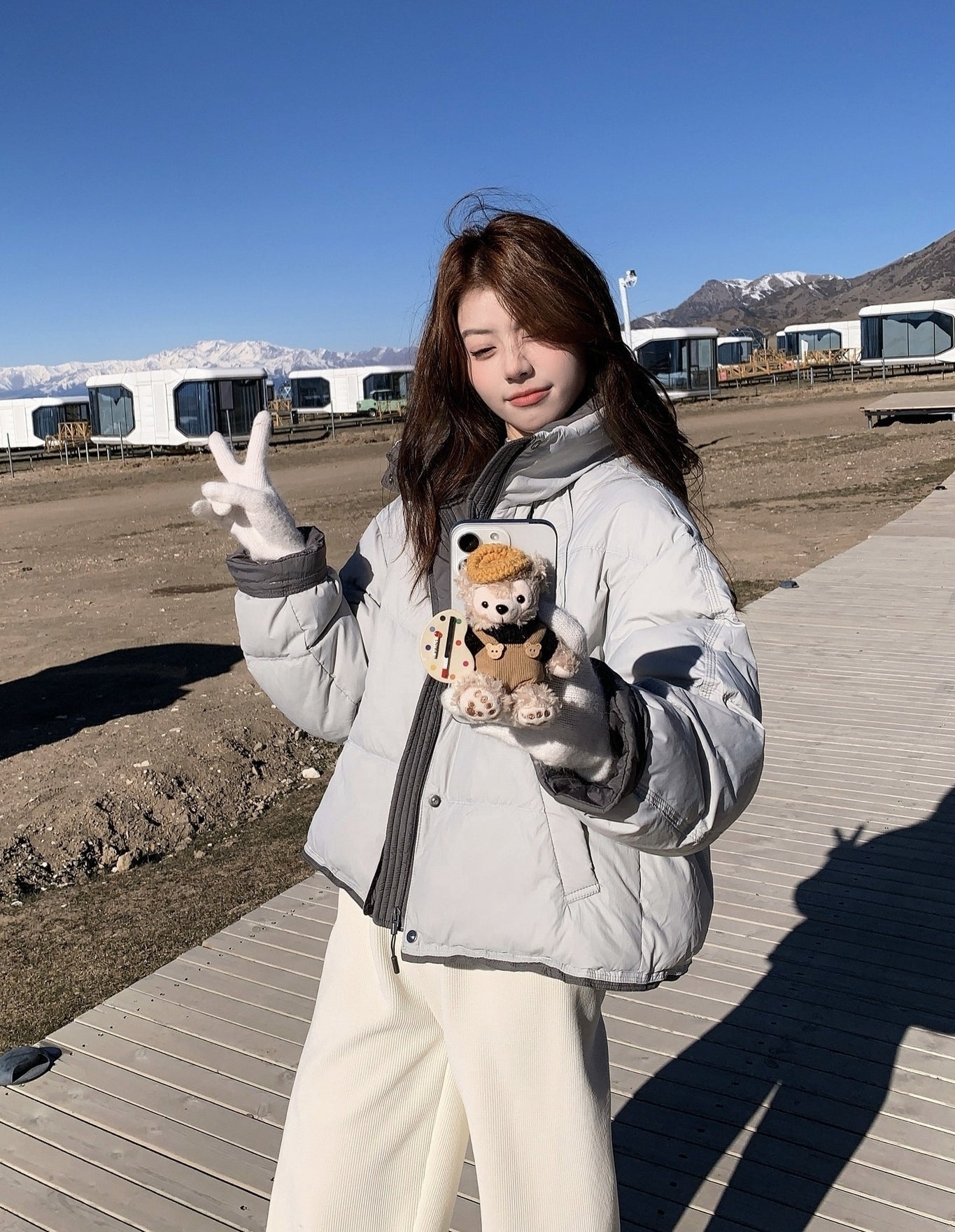 Korean Style Hooded Warm Puffer Jacket