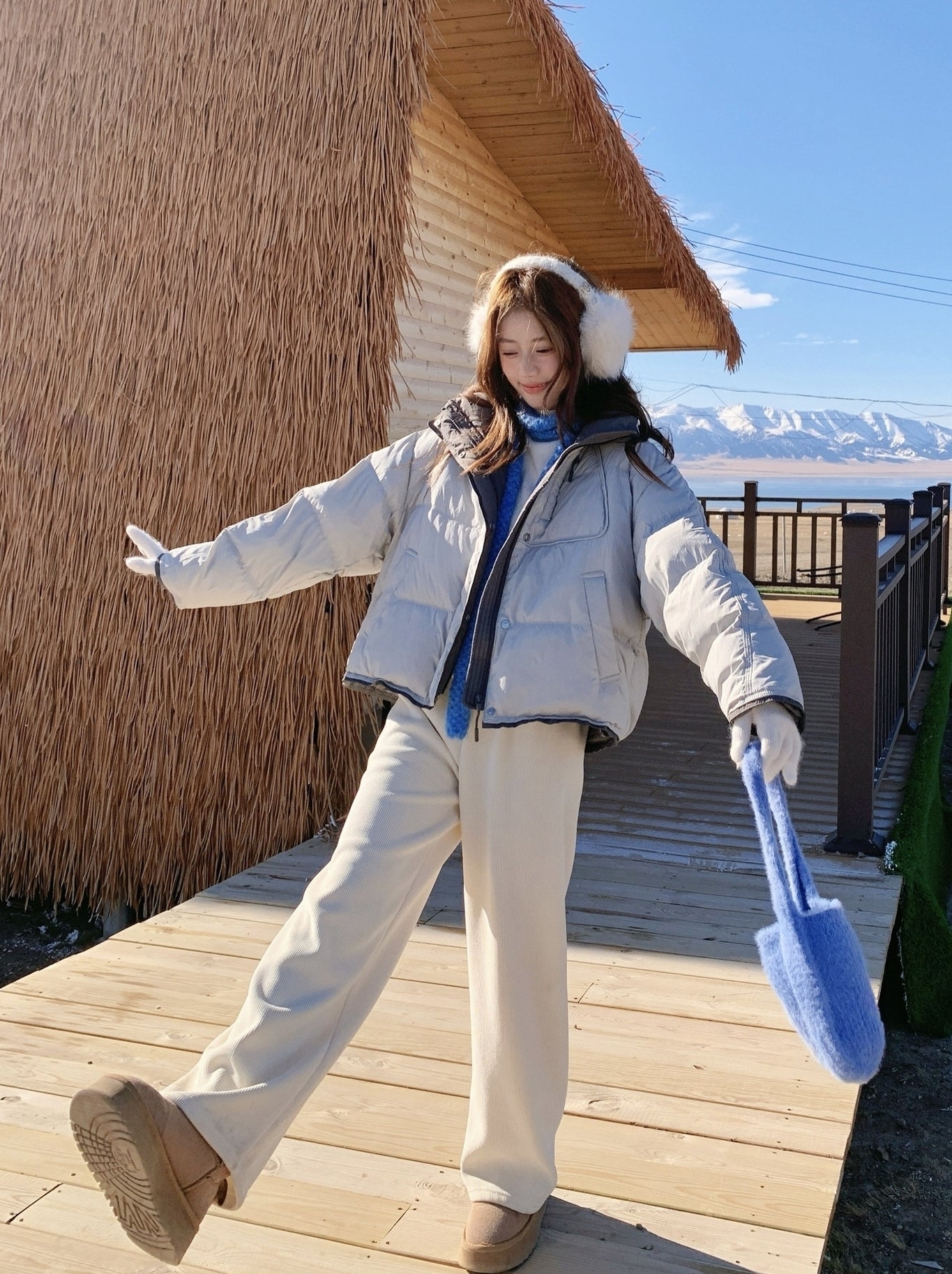 Korean Style Hooded Warm Puffer Jacket