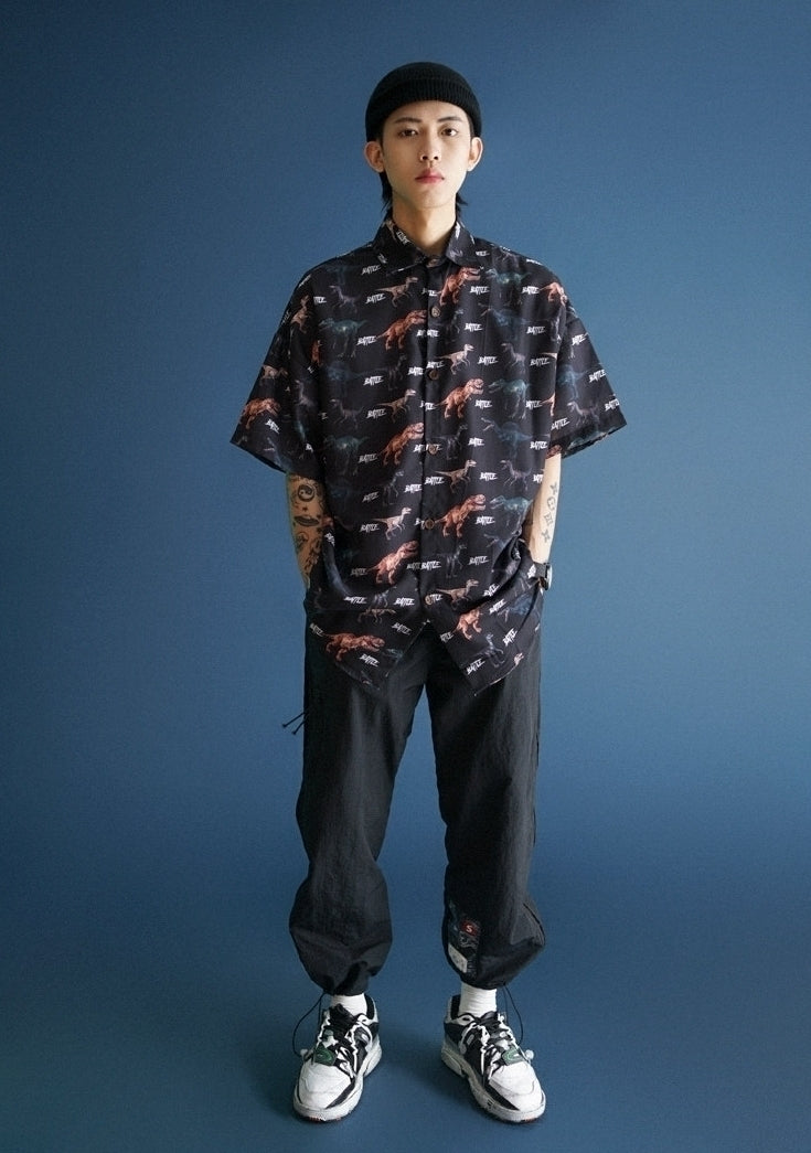 Korean Style Loose Cargo Jogger Pants
