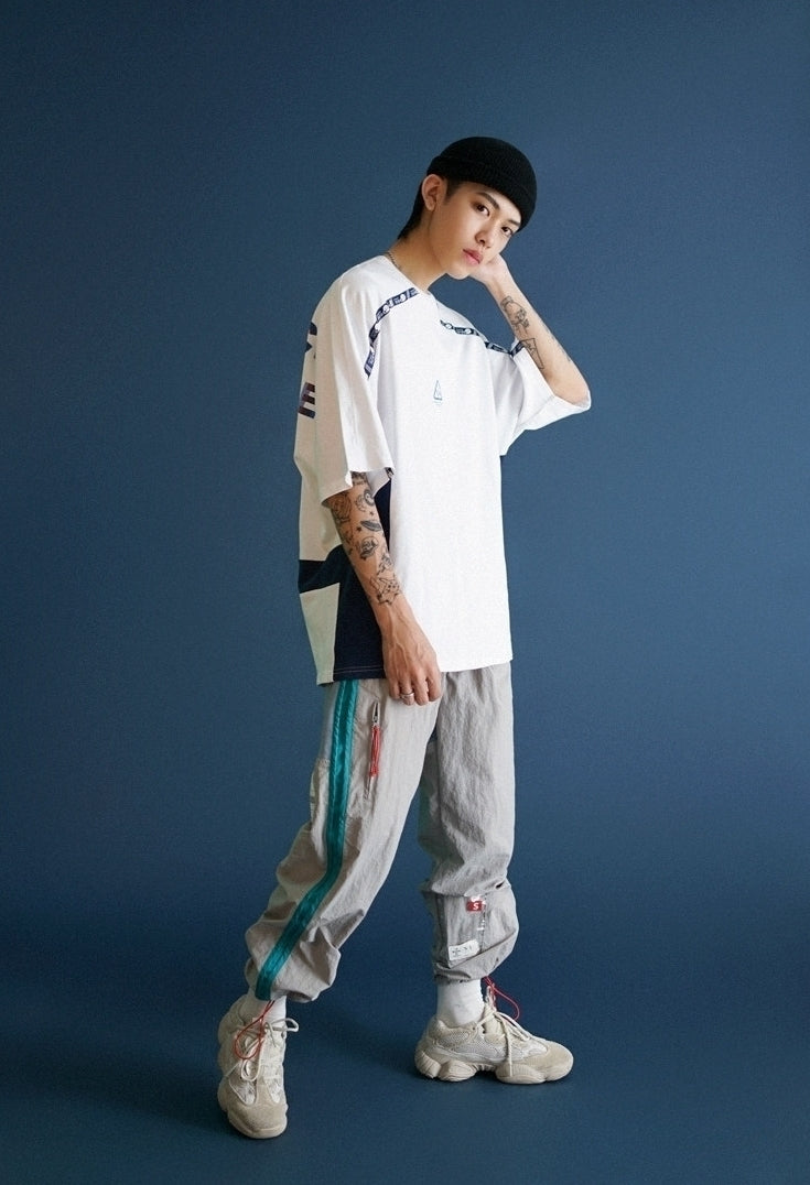 Korean Style Loose Cargo Jogger Pants