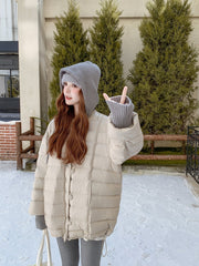 Korean Style Puffer Jacket Winter Thickened Youthful Coat