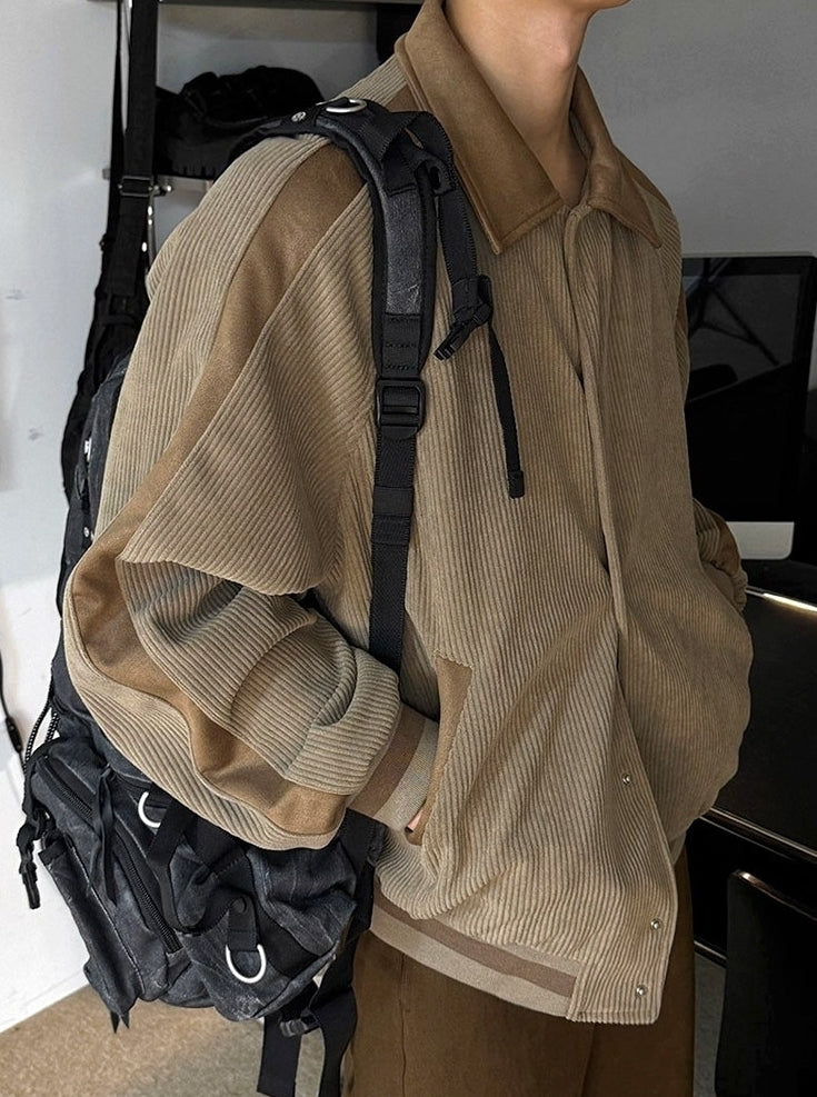 Korean Style Relaxed Commuter Collar Jacket