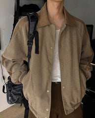 Korean Style Relaxed Commuter Collar Jacket