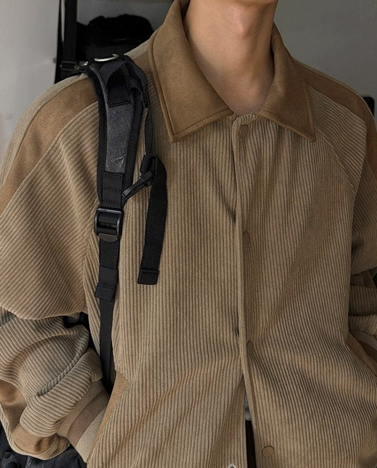 Korean Style Relaxed Commuter Collar Jacket