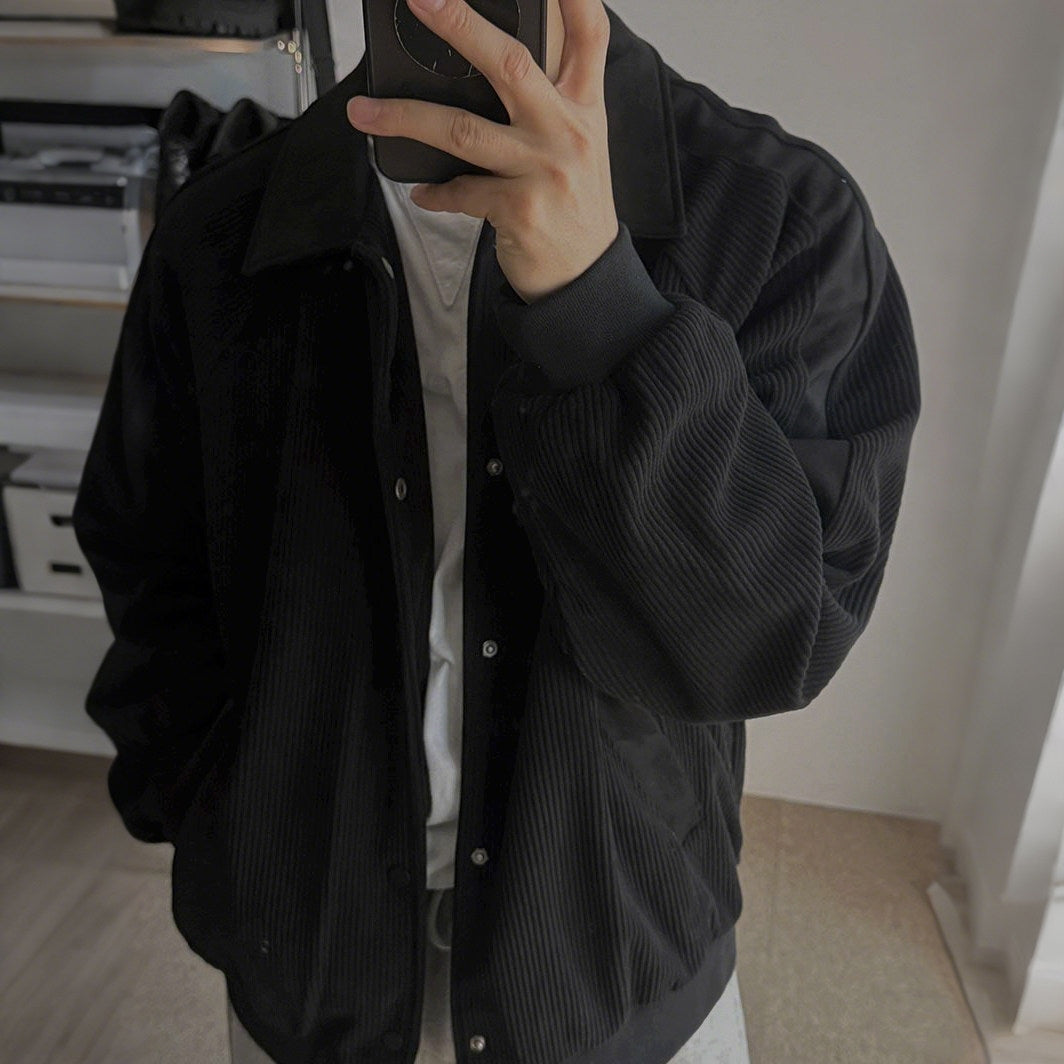 Korean Style Relaxed Commuter Collar Jacket
