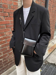 Korean Style Relaxed Fit Casual Blazer Jacket