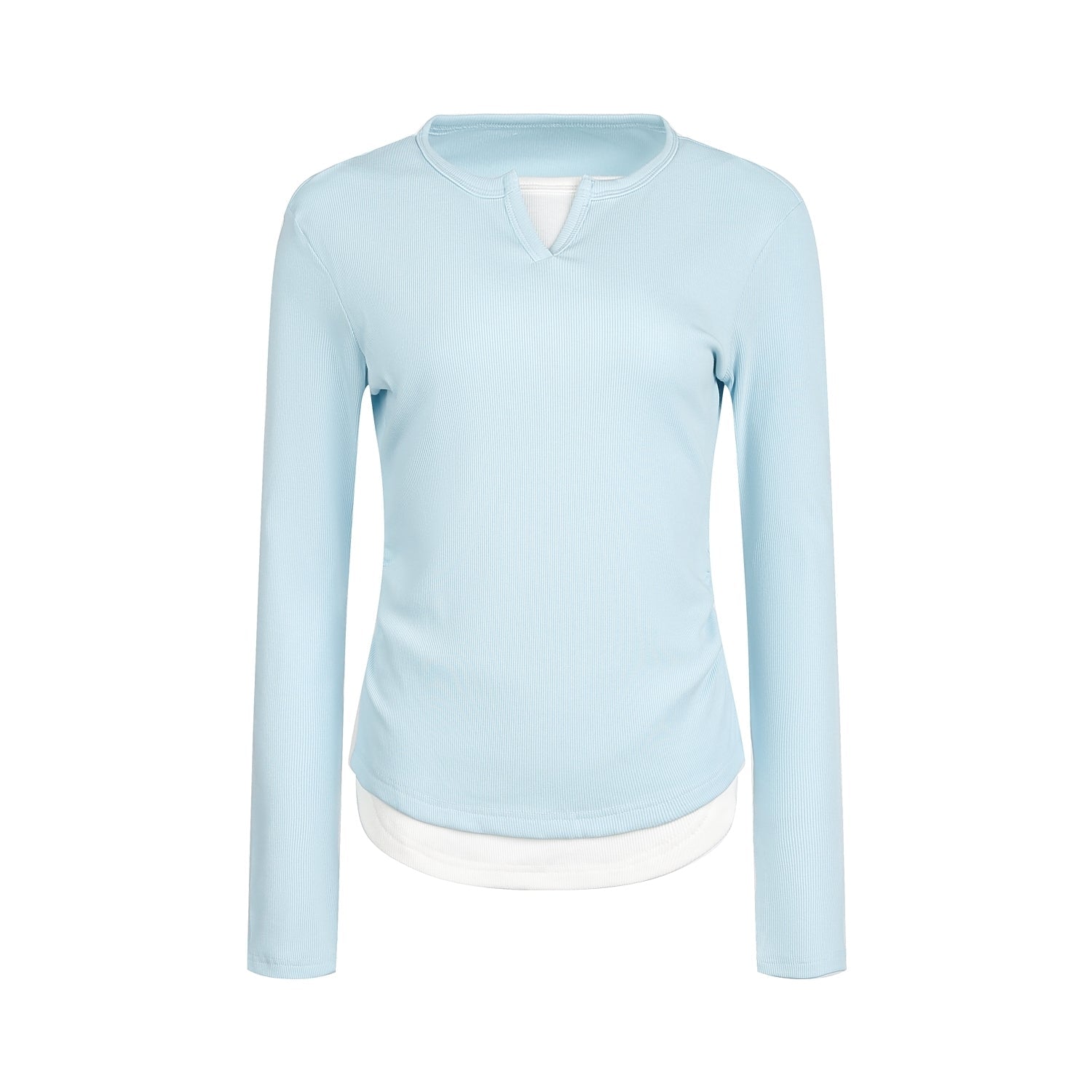 Korean Style Slim Fit Layered Long Sleeve Top