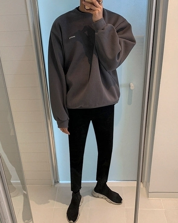 Korean Style Trendy Casual Pullover Sweatshirt