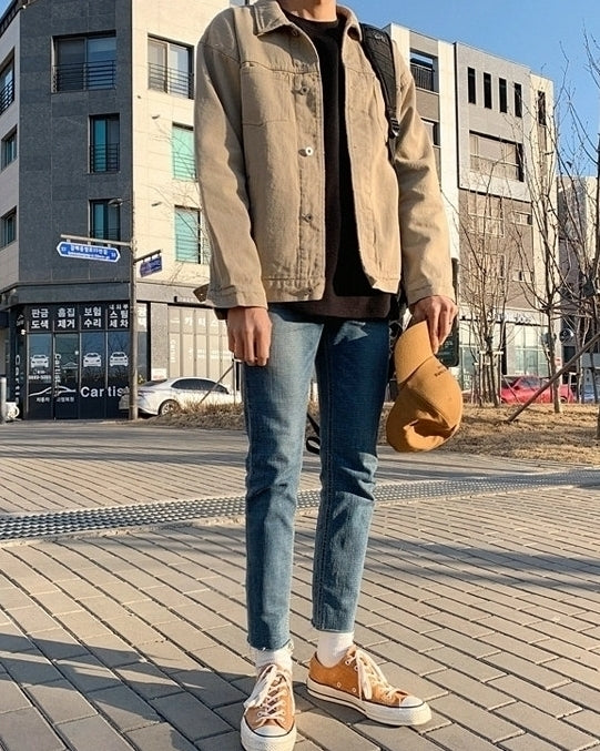 Korean Style Trendy Casual Utility Jacket