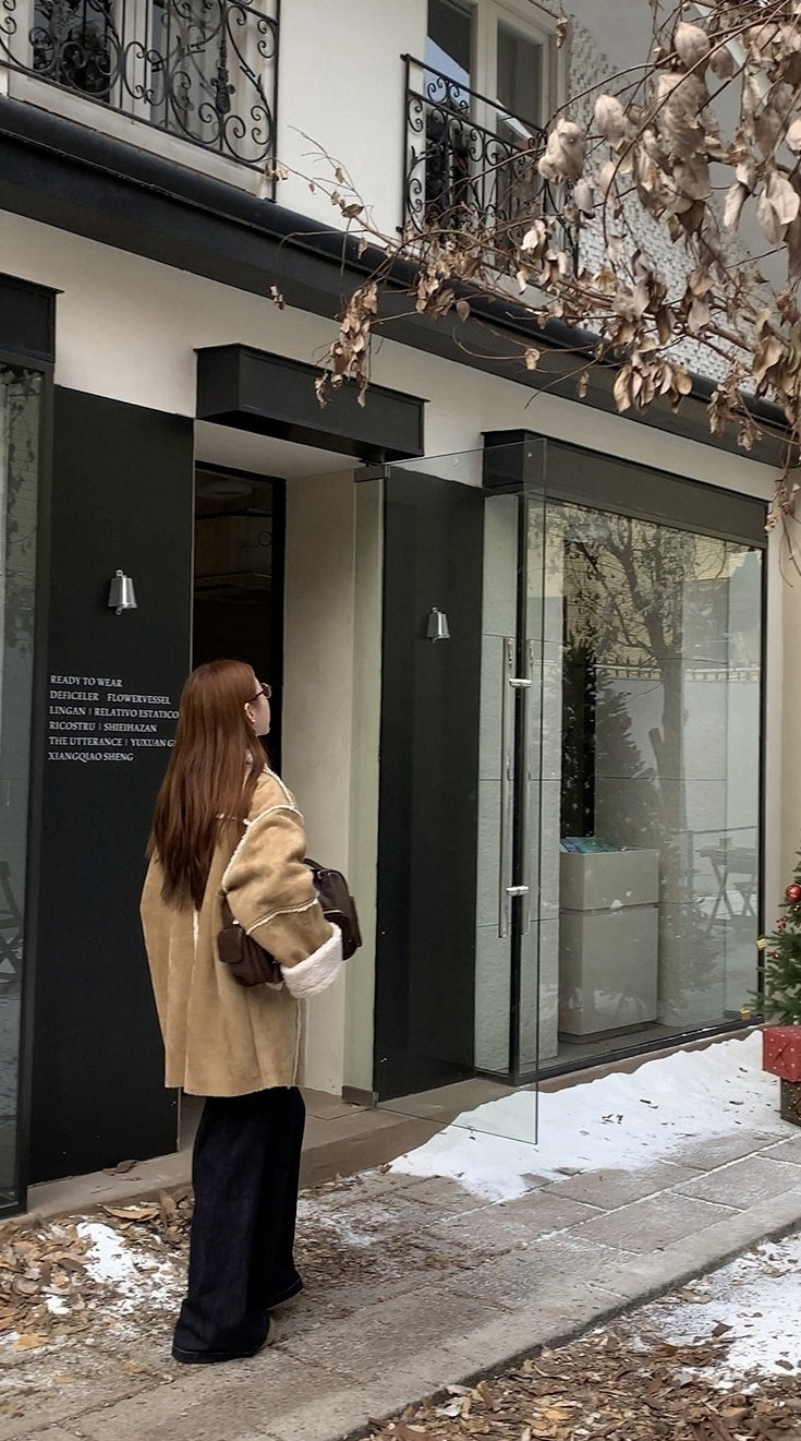 Korean Style Versatile Warm Suede Jacket