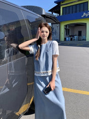 Korean Style Vest And Skirt Set Summer Collection