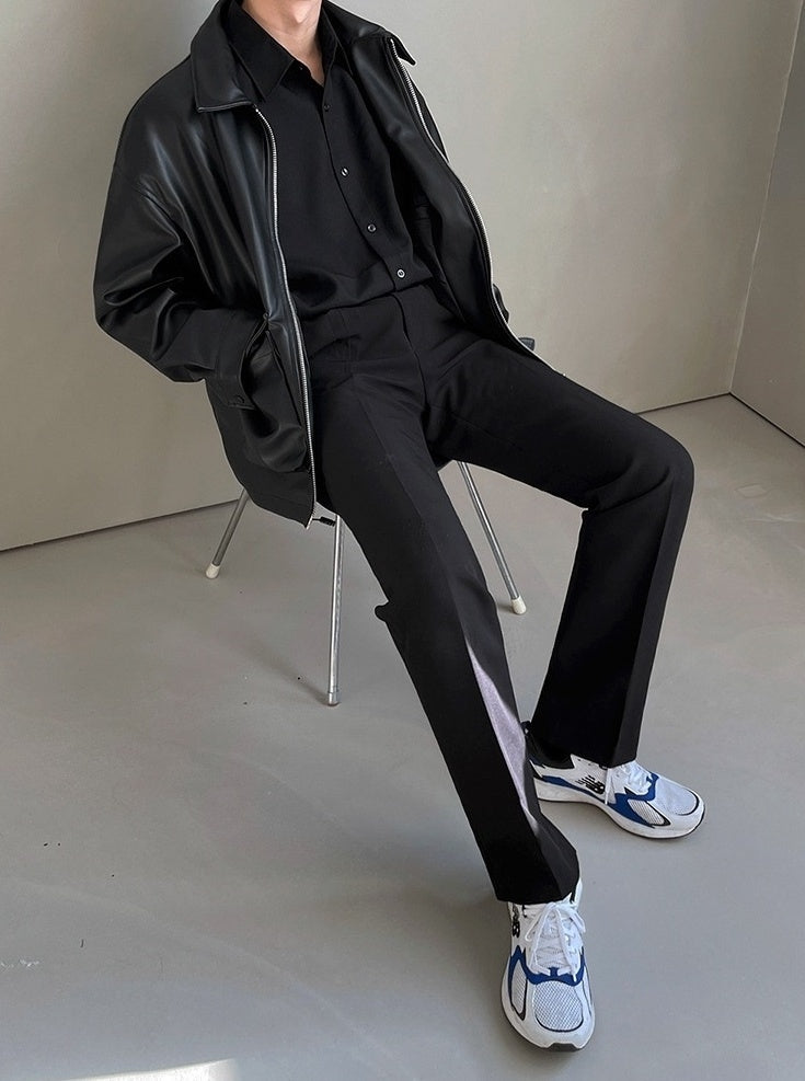 Korean Style White Wrinklefree Casual Shirt