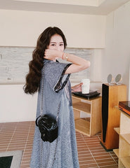 Lace Patchwork Hooded Casual Summer Dress