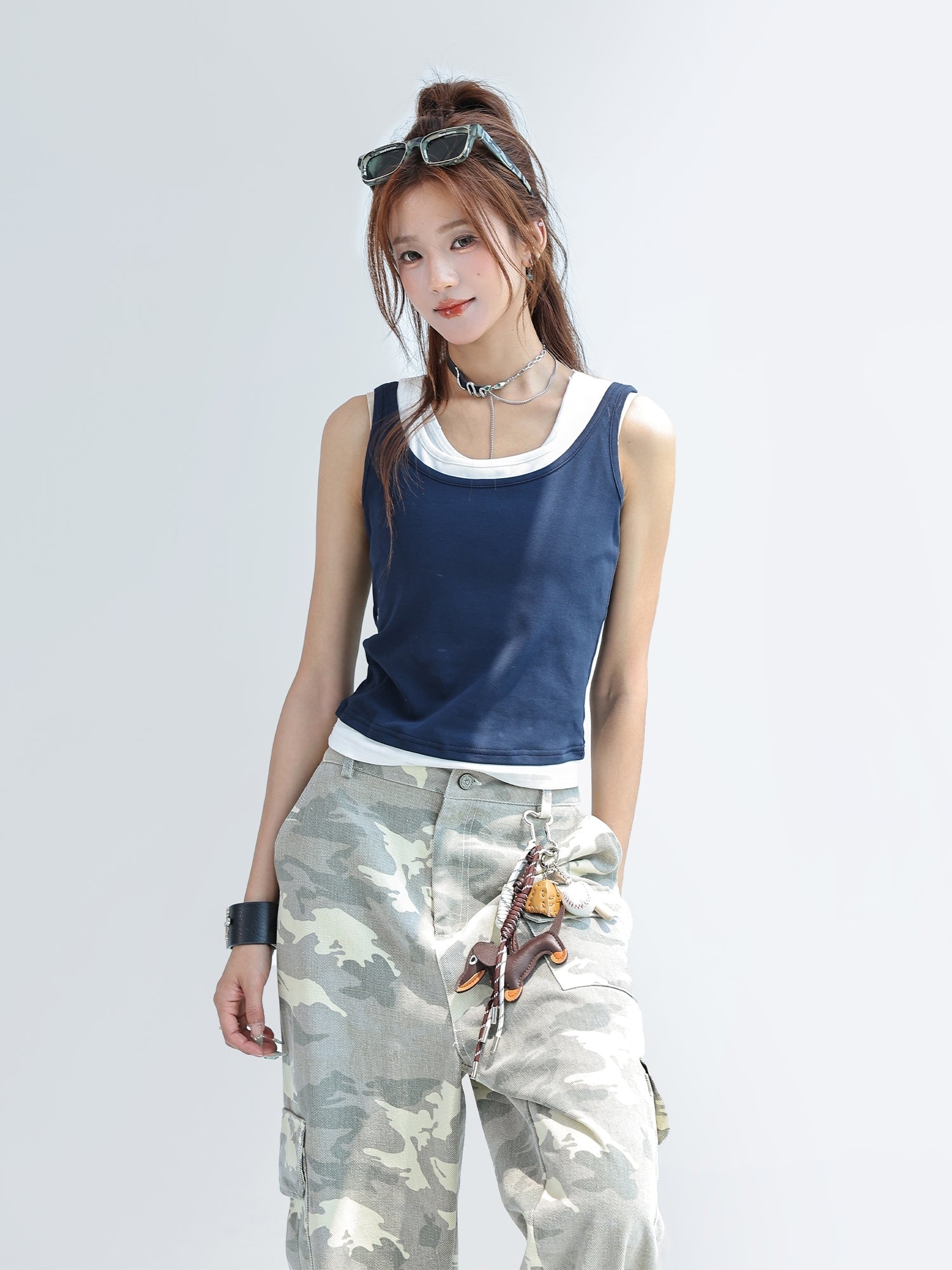 Layered Slim Fit Sleeveless Tank Top