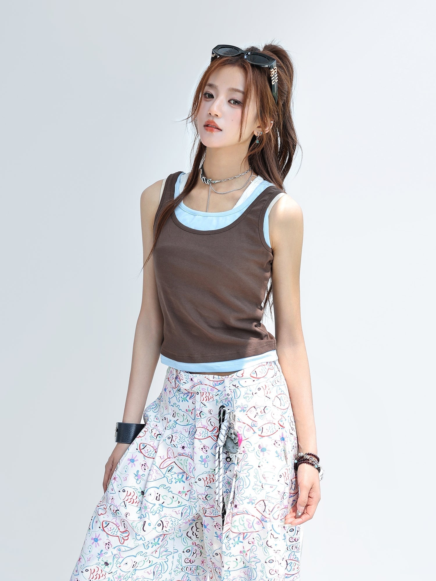 Layered Slim Fit Sleeveless Tank Top