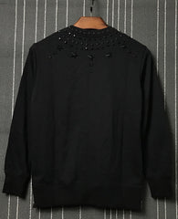 Black Star Metal Rivet Sweater