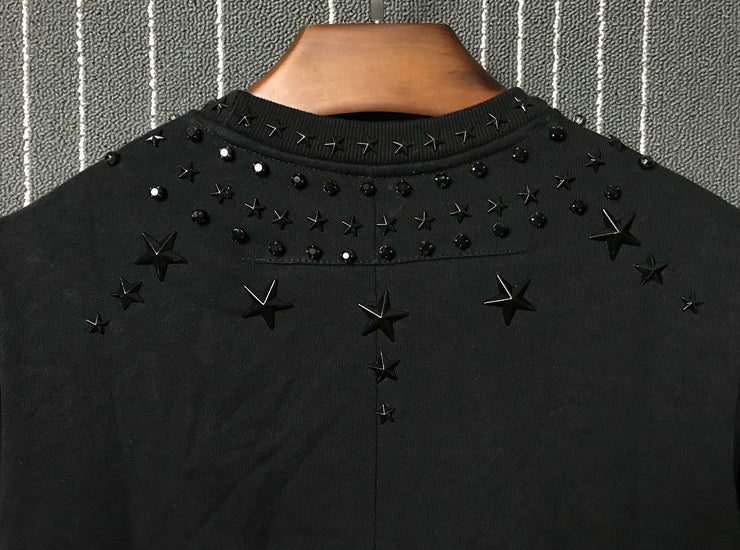 Black Star Metal Rivet Sweater