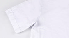 White Peace Sign Printed T-Shirt